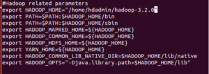Hadoop env for Apache Hadoop-3.2.0